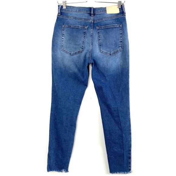 Everlane The Authentic Stretch High Rise Ankle Skinny Jean light Washed - Picture 5 of 11